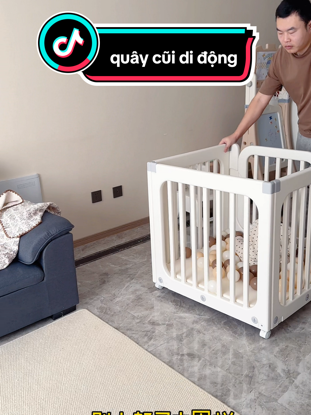 Quây cũi di động cho bé#mebimsua #chamcon #nuoicon #baby #yeucon #xuhuong #mevabe #reviewmevabe 