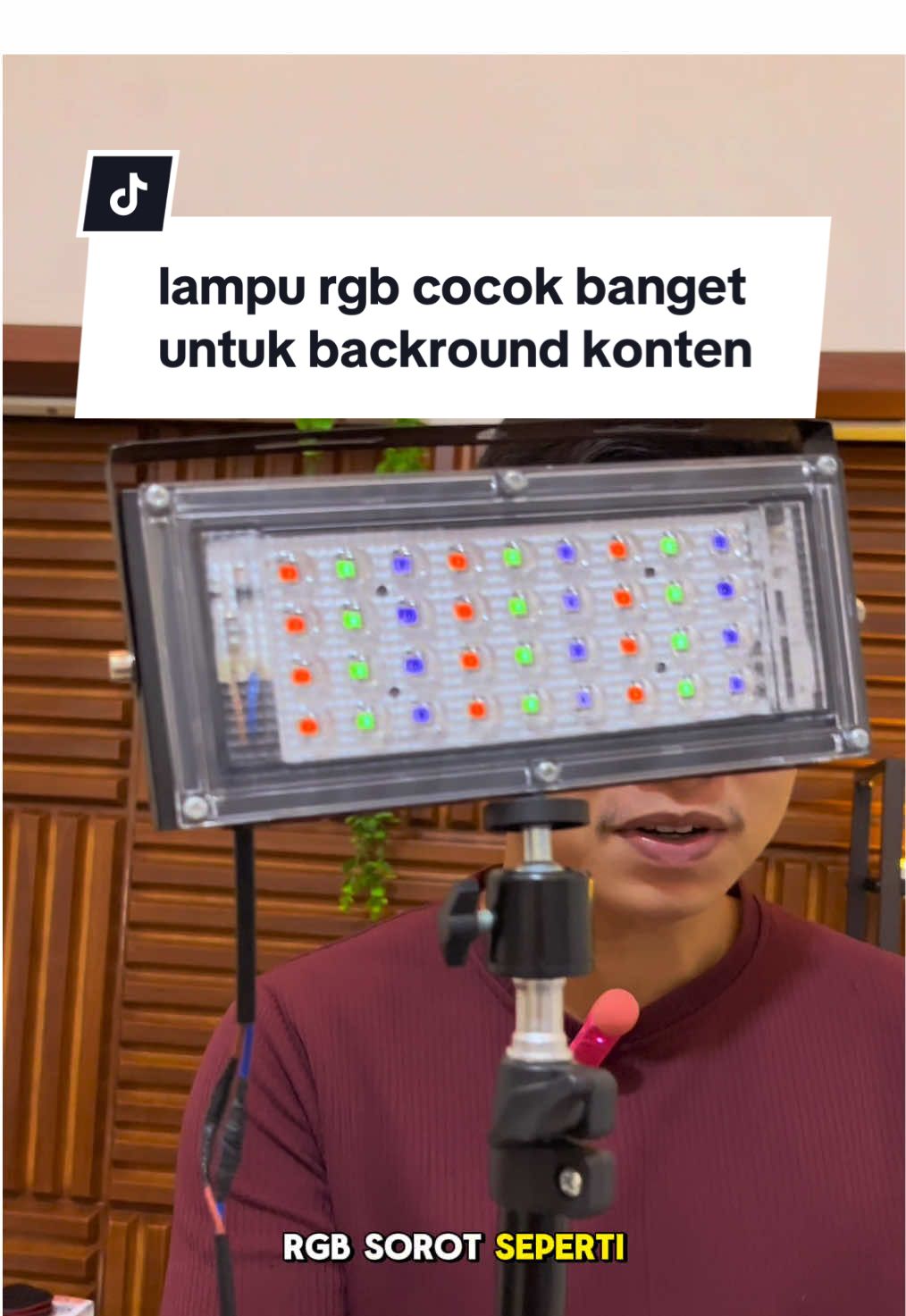 lampu sorot rgb cocok banget untuk backround konten kamu #lampusorotrgb #lampubackground #lampurgbkontenkreator #lampurgb 