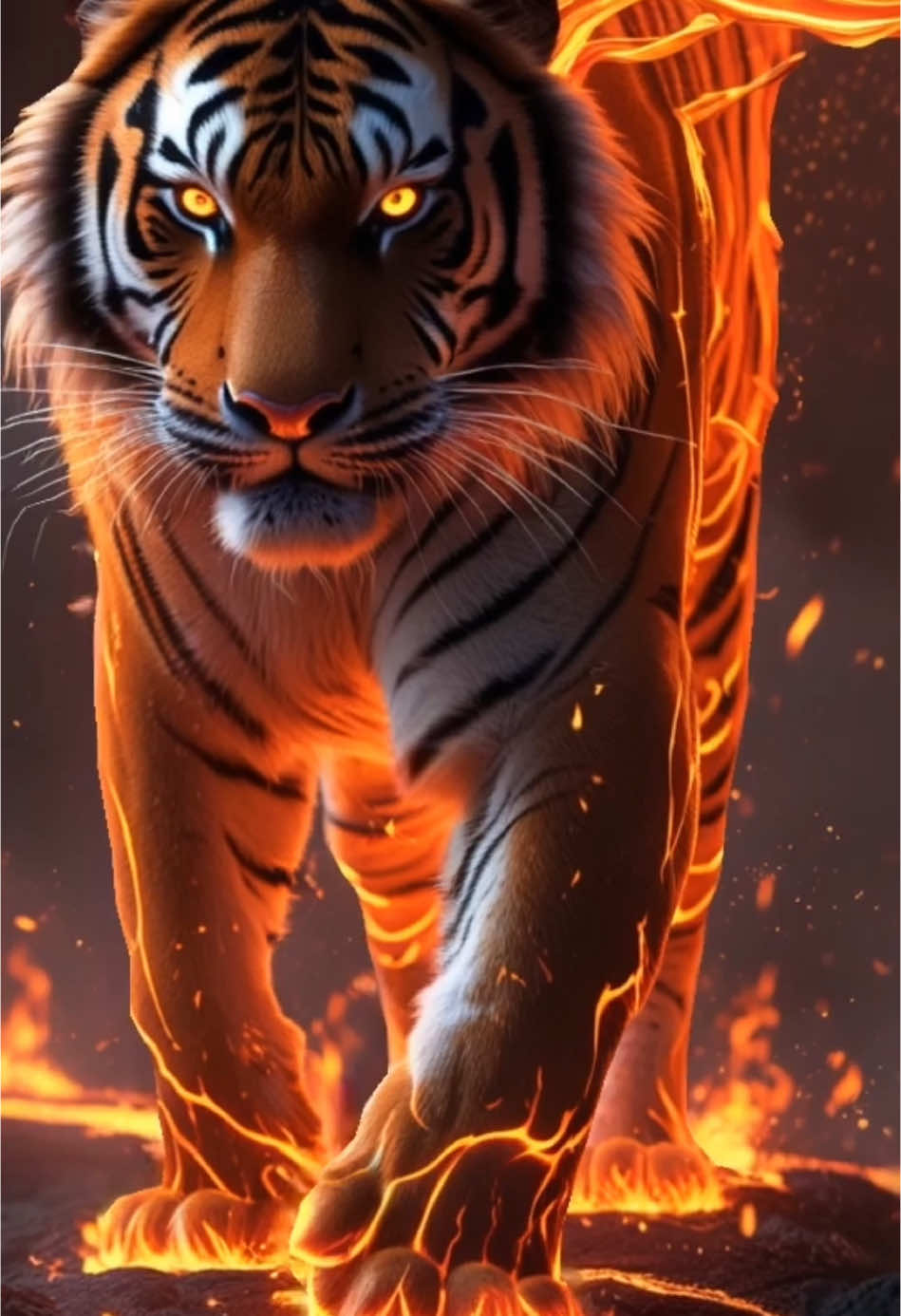 What Happens When Animals Meet ELEMENTAL Forces? 🐯🔥💧#AIFusions #ArtificialIntelligence #DigitalArt #CreativeAI #arttech 