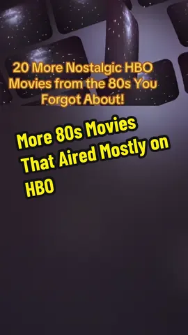 Remember Watching These 80s Classics on HBO? #nostalgia #retro #80stv #80smovies #hbo #genx Movies from your childhood you watched on HBO, The Outsiders, Secret of Nihm, Iron Eagle, #80saesthetic #CapCut 