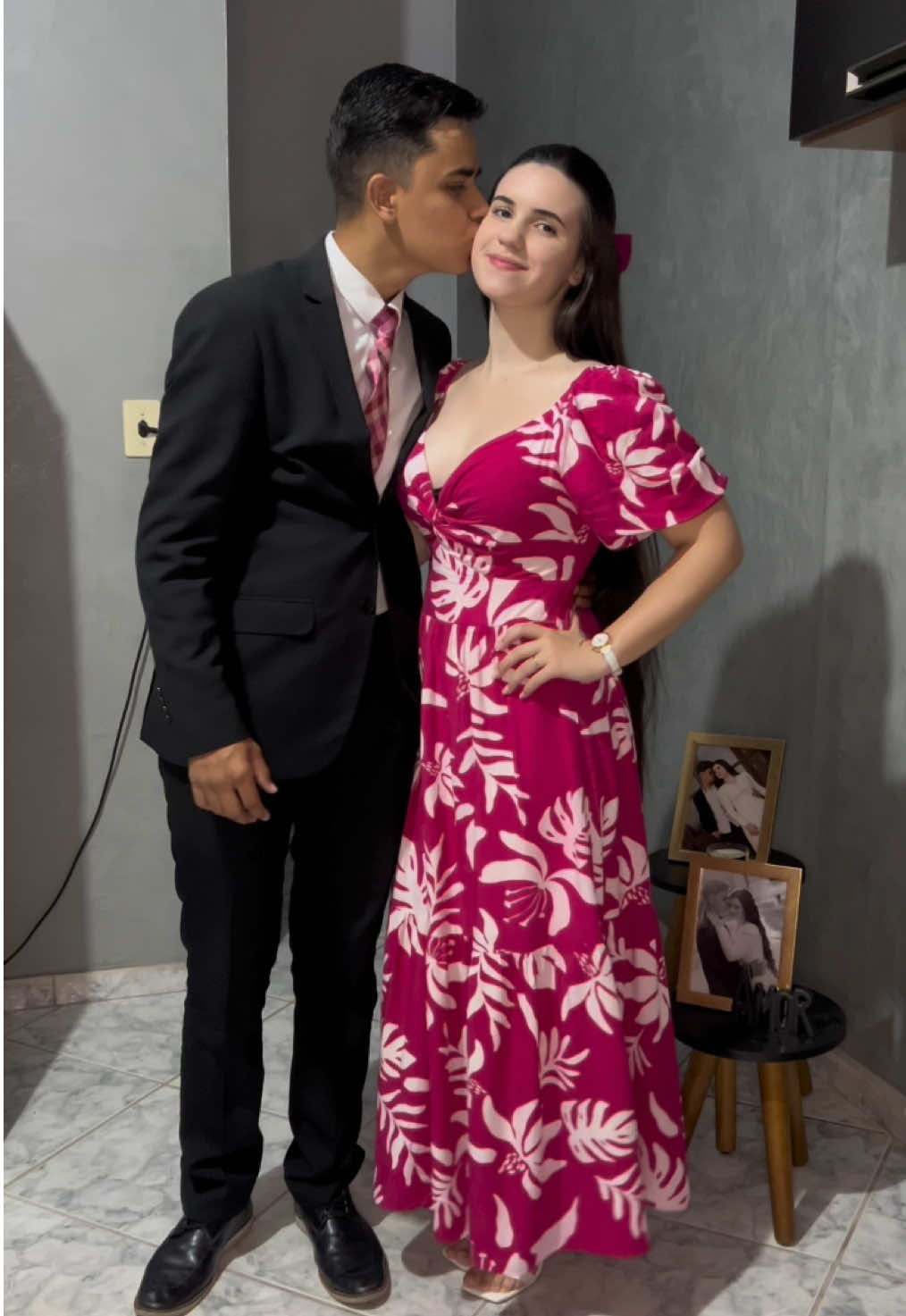 Combinadinhos para o culto🤍🩷 #lookdoculto #casal #crente #arrumesecomigo #casalcristao 