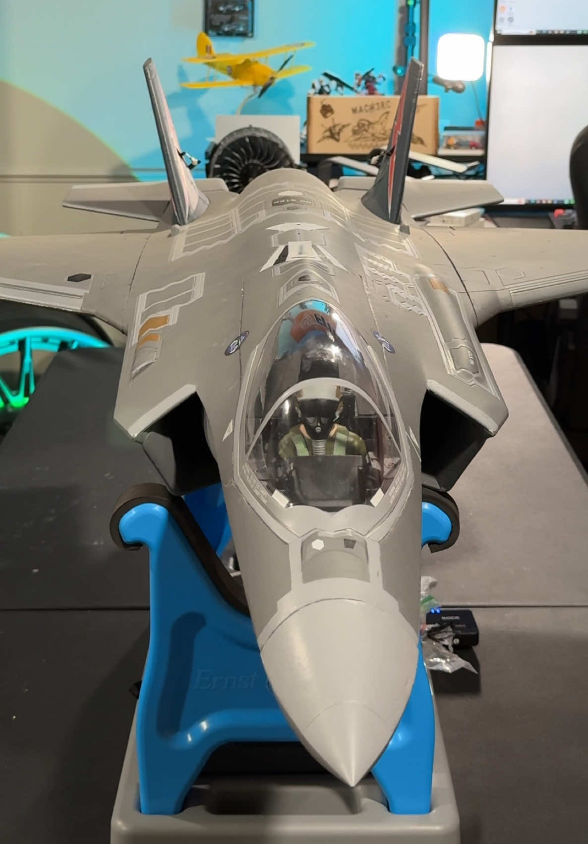 The first time I seen the @F-35 Demo Team fly at @EAA - The Spirit of Aviation I knew I had to have the RC version one day. Finally made it happen! 70mm EDF, retractable landing gear, and powered by a 6s battery means this should rip pretty good! What do you think? #rcjet #rcplane #f35 #f35lightningii #fighterjet #radiocontrol #remotecontrol #rc #rchobby