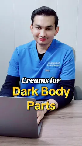Creams for dark body parts🧴✨ #foryoupage #fyp #drawaisarif #skincare #skinconcerns #skintips #girly #recommendations #skincondition #dermatologist #aesthetics 