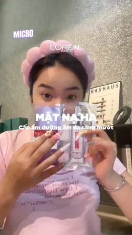 Nghỉ ngơi đắp mặt nạ thư giãn dưỡng ẩm cấp ẩm da căng mướt thì còn gì bằng 🥰 #lorealparis_vn #LOrealParis #goclamdep #reviewlamdep #muataitiktokshop #matna 