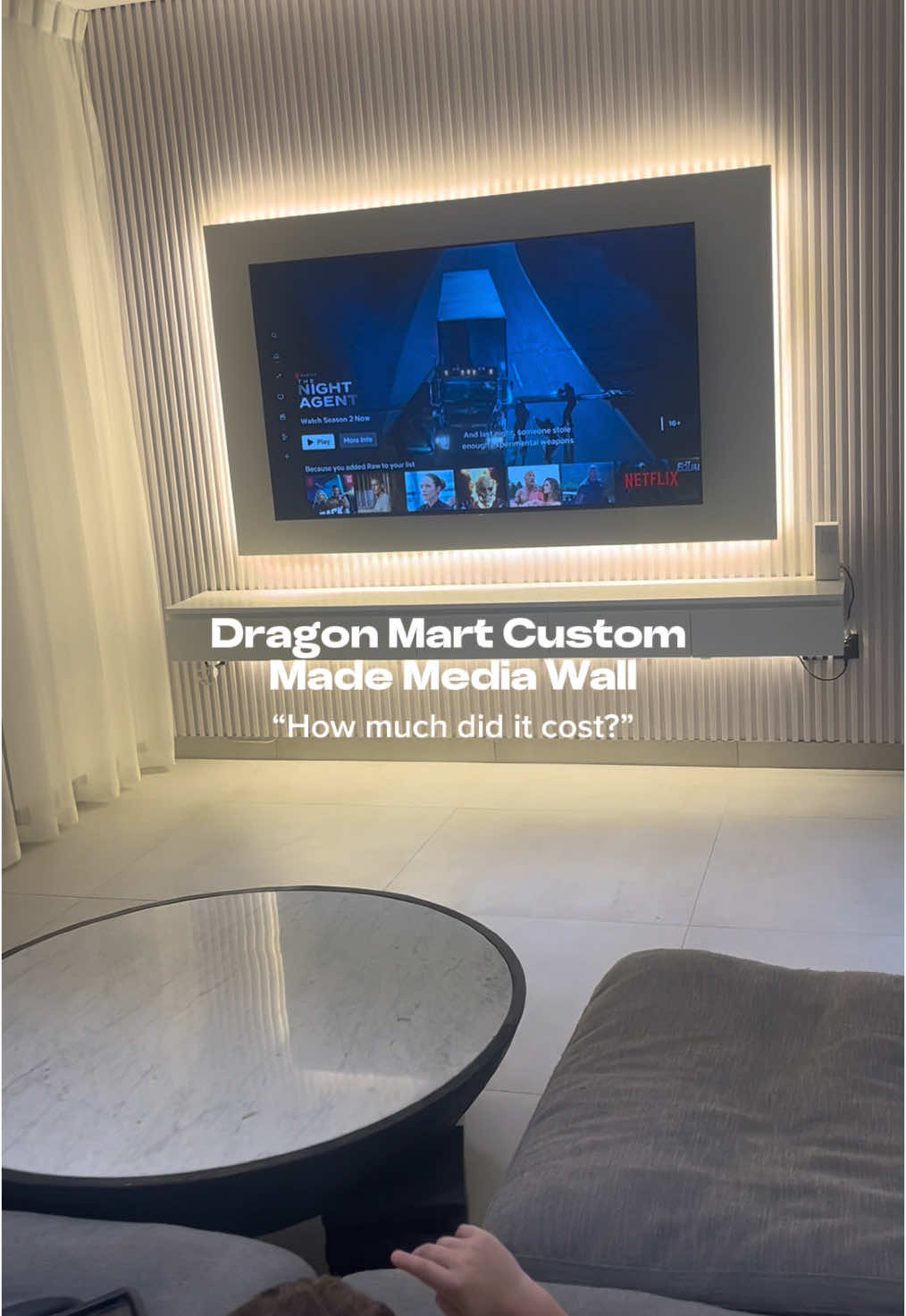 How much my Dragon Mart Custom Made Media Wall cost?💸 #viral #fyp #movingtodubai #livingindubai #dubaifood #movedtodubai #dragonmart #dragonmartdubai #dragonmart1 #mediawall #howmuchmediawallcosts 