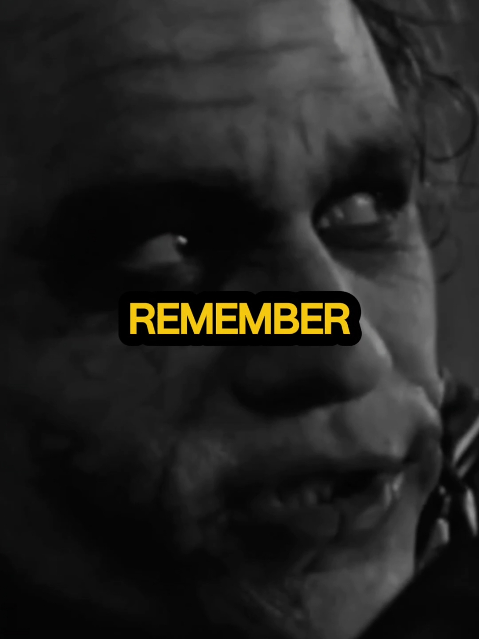 Remember this.. #joker #jokerquotes #realtalk #motivationalvideo #quotesthathitdifferent #lifelessons #bestquotes 