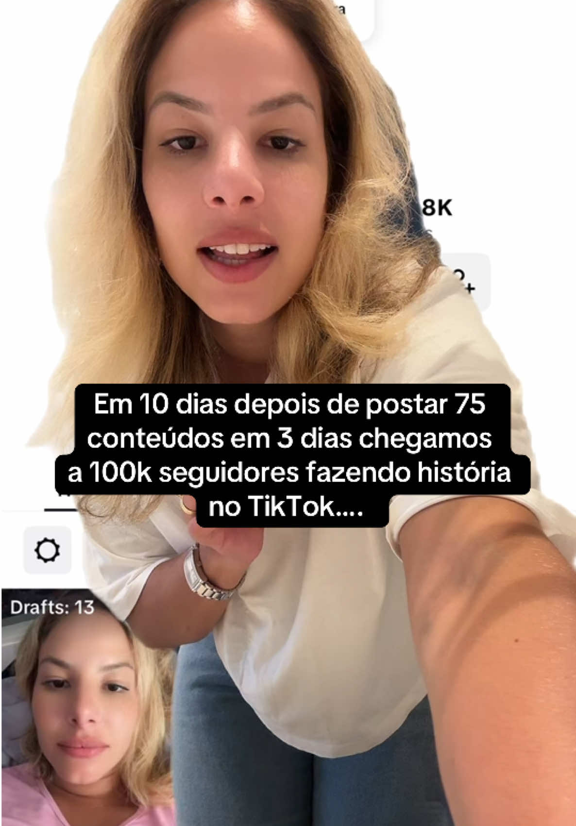 Batemos 100 mil seguidores em um tempo recorde de 10 dias aqui no TikTok e tudo começou com um simples desafio de desflopar o perfil e virou uma história das fênix que recomeçaram aqui… #tiktok #fyp #monetizar #conteudo #100k 