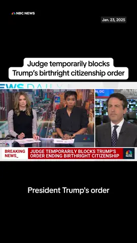 A federal district court judge temporarily blocked President Donald #Trump’s executive order aimed at limiting #birthright #citizenship.