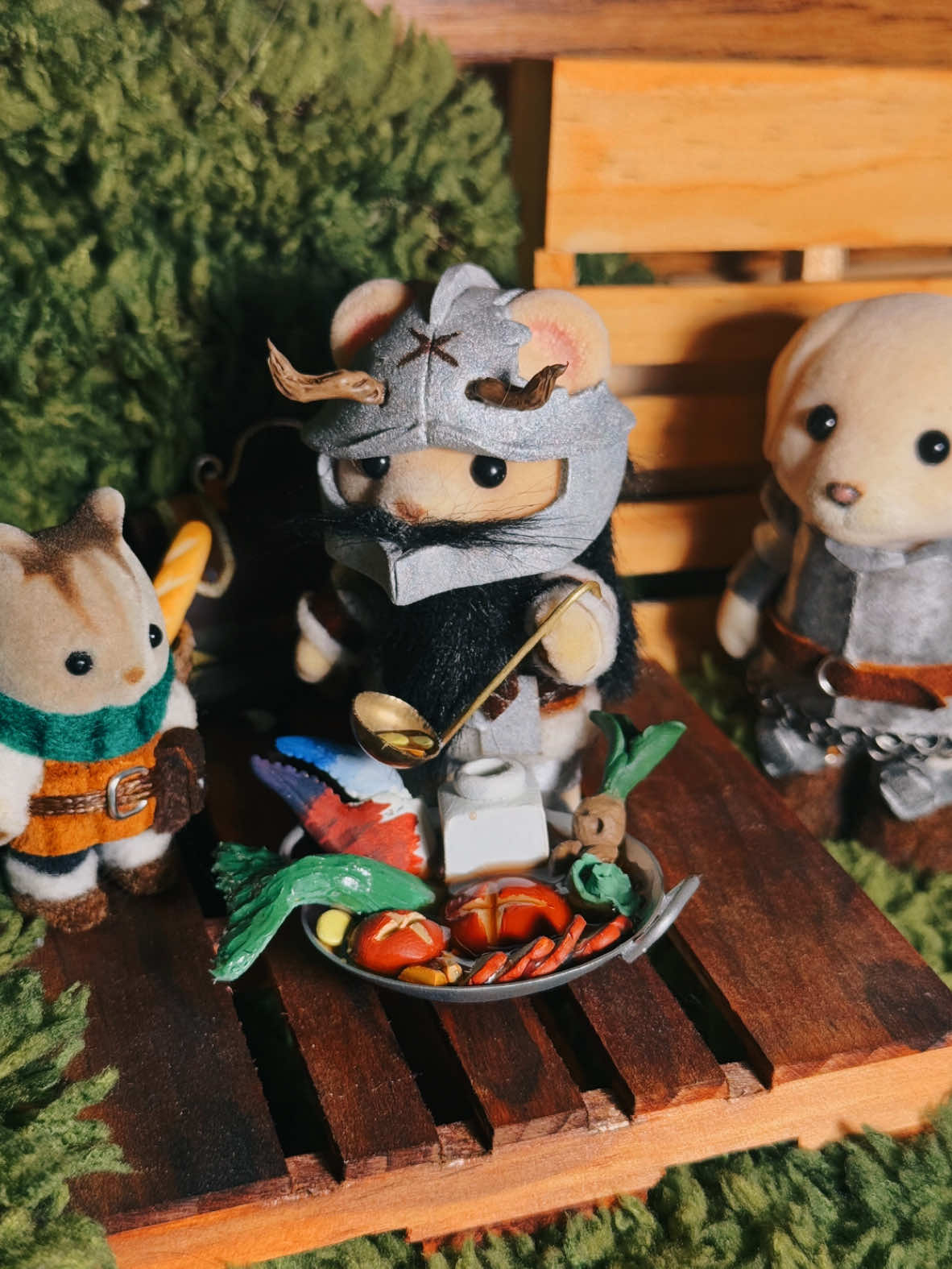 POV: you’ve never seen a half foot🤣  . . . . . #netflixseries #netflixanime #dungeonmeshi #deliciousindungeon #DIY #minis #diyproject #miniatureart #customcalicocritter #calicocritter #calicocritters #sylvanianfamilies #senshi #senshiofizganda #chilchuck #chilchucktims 