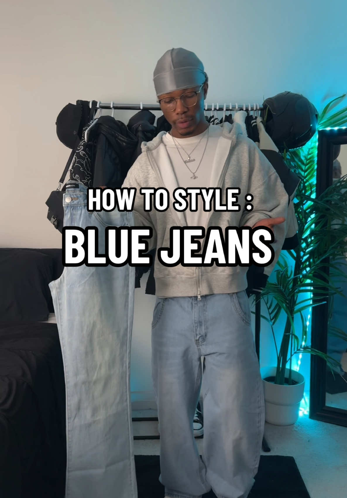3 Ways to style Blue jeans! @NovaMEN by @FashionNova #fyp #fashion #outfitinspo #styling #bluejeans 