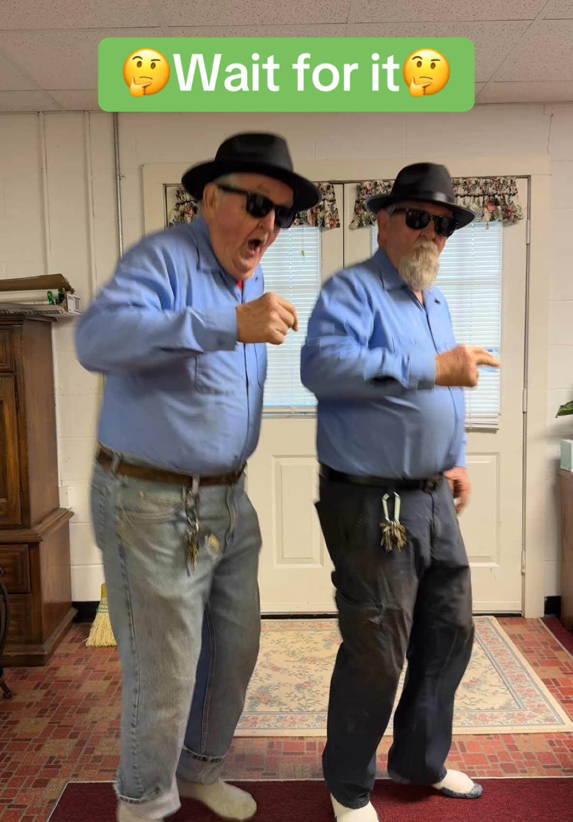 Our new dance moves🕺🕺Love me two times “The Doors” #hanelinetwins @The Doors #dance #fypシ #goviral #veteransoftiktok #twinsoftiktok 