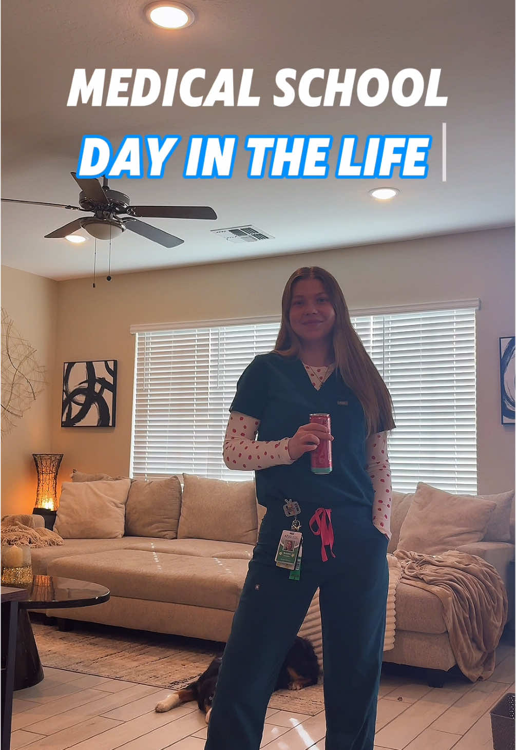 this new strawberry underscrub shirt was such a fun addition to my scrubs today🫶🏻✨🍓 todays drink: @Alani Nutrition  @wearfigs  #medstudent #medicalstudent #medschool #medicalschool #medicalstudentlife #medinfluencer #medstudenttiktok #medstudents 