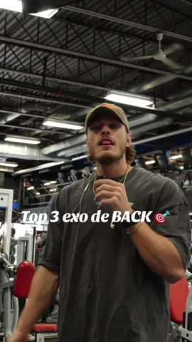 Top 3 exercices de BACK 🎯 Save for later 📲 - Lat Pulldown - T-Bar Row - Cable Pullover  #gym #backtraining #Vlog #Fitness