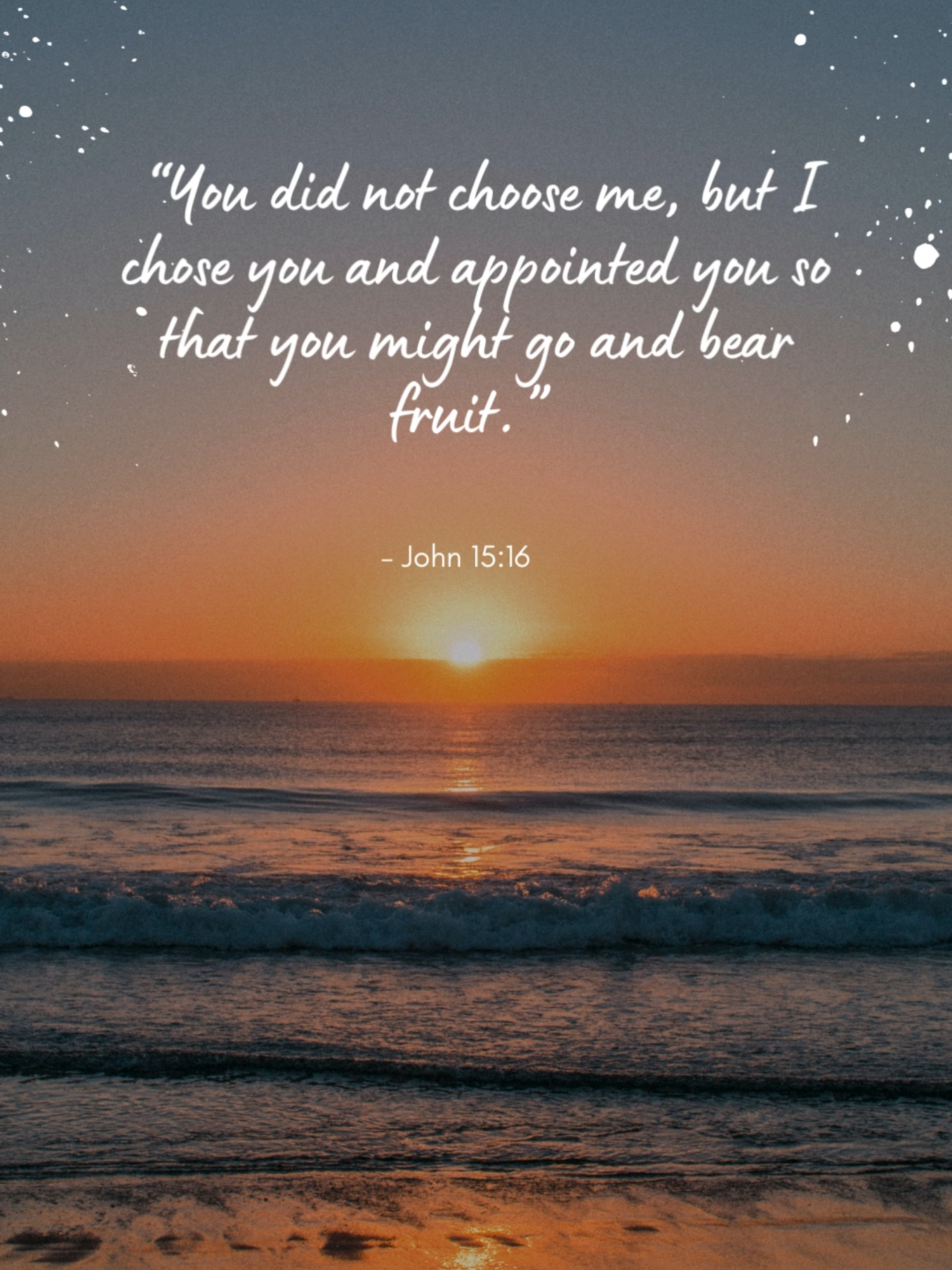 🌿 “You did not choose me, but I chose you.” – John 15:16 You are chosen. You are appointed. God has a purpose for your life—to bear fruit that lasts and glorifies Him. Trust in His plan and walk boldly in your calling. ✝️ 💬 What fruit are you bearing in your life today? Let’s share and encourage one another in the comments. ✅ Like, share, and follow for more reminders of God’s calling on your life. #John1516 #YouAreChosen #BearingFruit #GodsPurpose #FaithInAction #christianencouragement💯🙏 #jesuscallsyoufriend #WalkInFaith #biblicaltruthsshared #fypシ゚viral