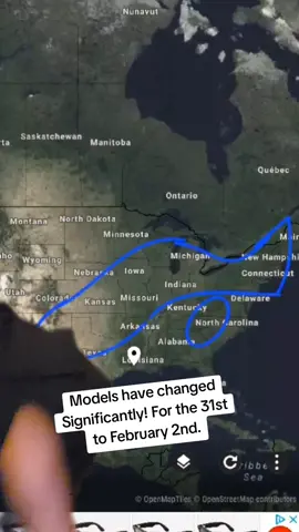 Models have changed Significantly! For the 31st to the 2nd. #greenscreenvideo #Fyp #winter #weather #storm 