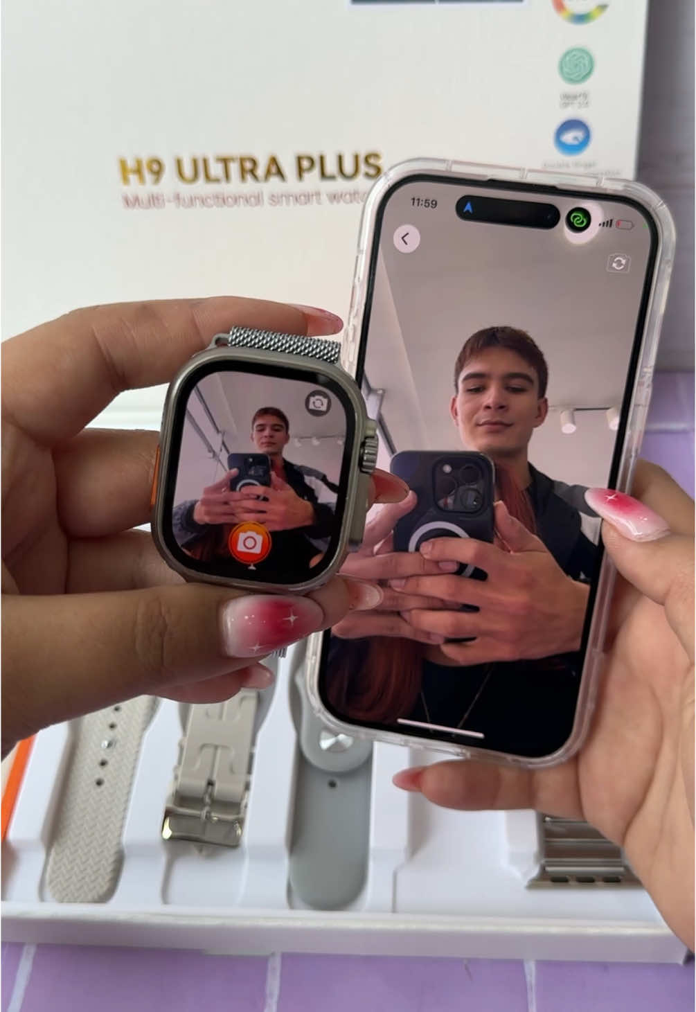 Revisaste la sorpresa que tenemos al final del video? 💜💜 #relojesdelujo #relojinteligente #combos #pulsosexclusivos #pulsosreloj 