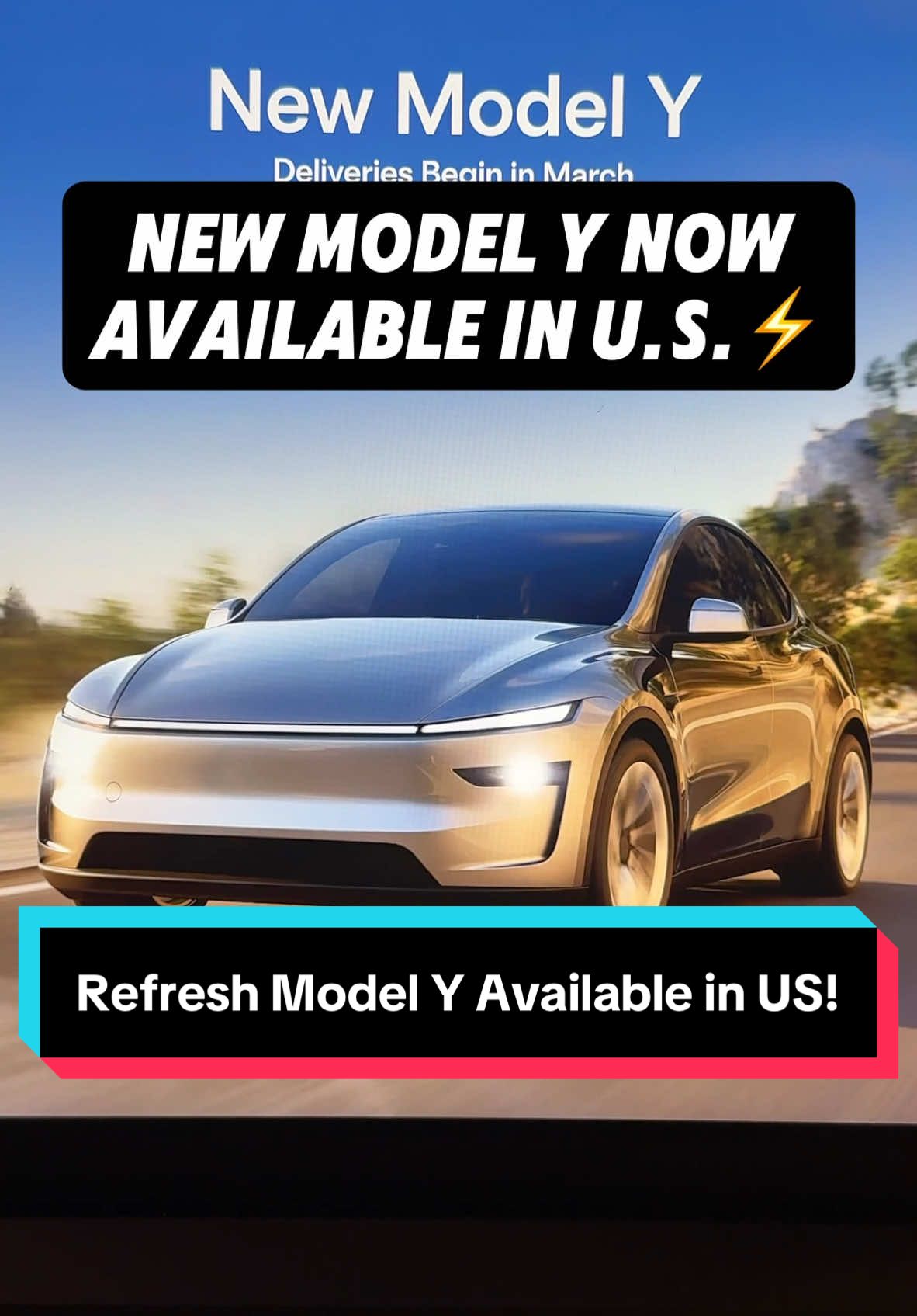 The New Model Y is FINALLY Available Worldwide! 😳🤯 #tesla #modely #teslatok #teslaflex #modelyrefresh #modelyjuniper #newtesla 