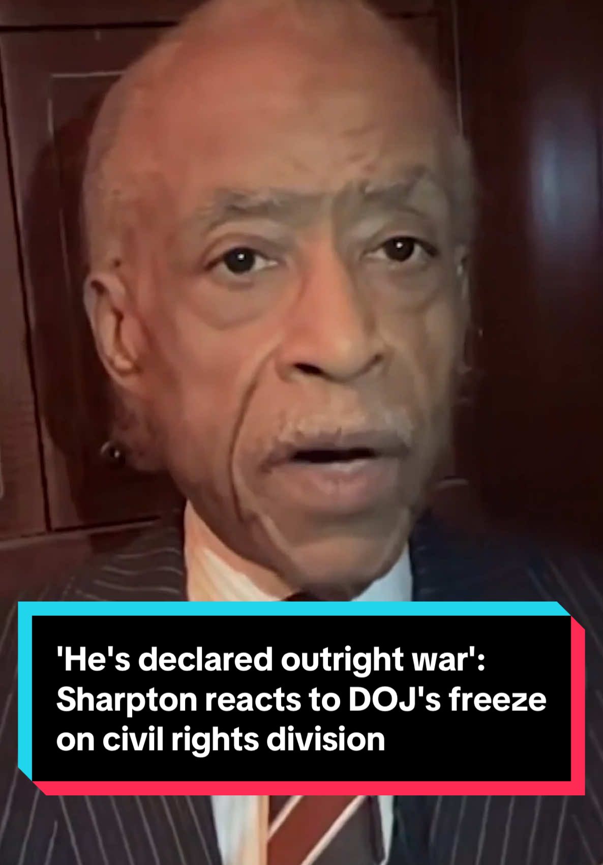 On “The Beat,” Rev. Al Sharpton responds to the freeze on civil rights litigation imposed by President Trump's new Justice Department leadership. “He hasn't even been the president a week and has declared war on the human and civil rights of Blacks, of Jews, of gays, LGBTQ, trans. He's declared outright war,” he told Ali Velshi. #doj #civilrights #Blacks #lgbtqia #trans #politics #donaldtrump #news