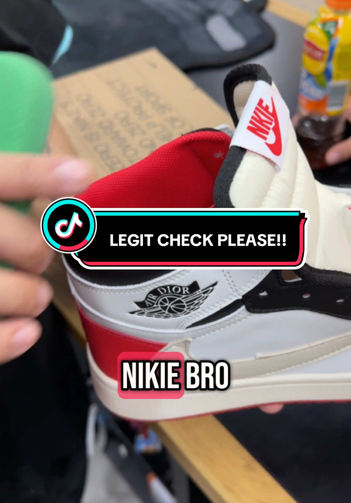 Wrong Answers only!! NIKIE!! 🙄  #legit #checks #jordan #Dior #sneakers