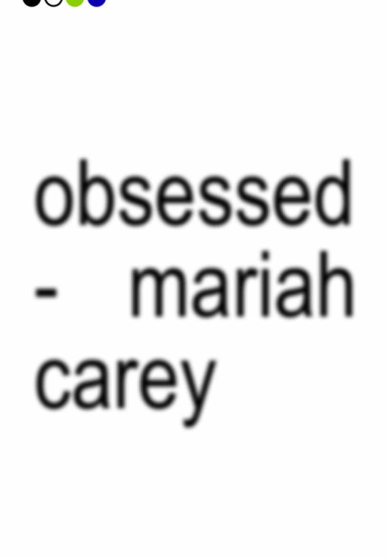 Obsessed - Mariah Carey #lyrics #fyp