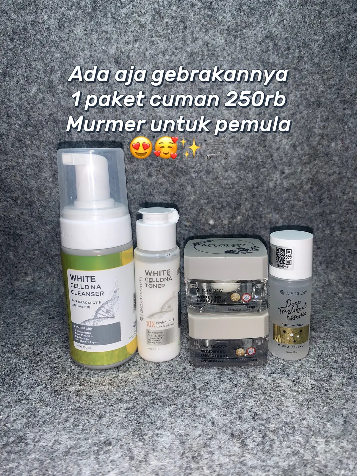 #msglow #msglowbeauty #fyp #tiktokaffiliate #algoritmatiktokfyp #whitening #whiteningcelldna #glowing #mecerahkankulitwajah 
