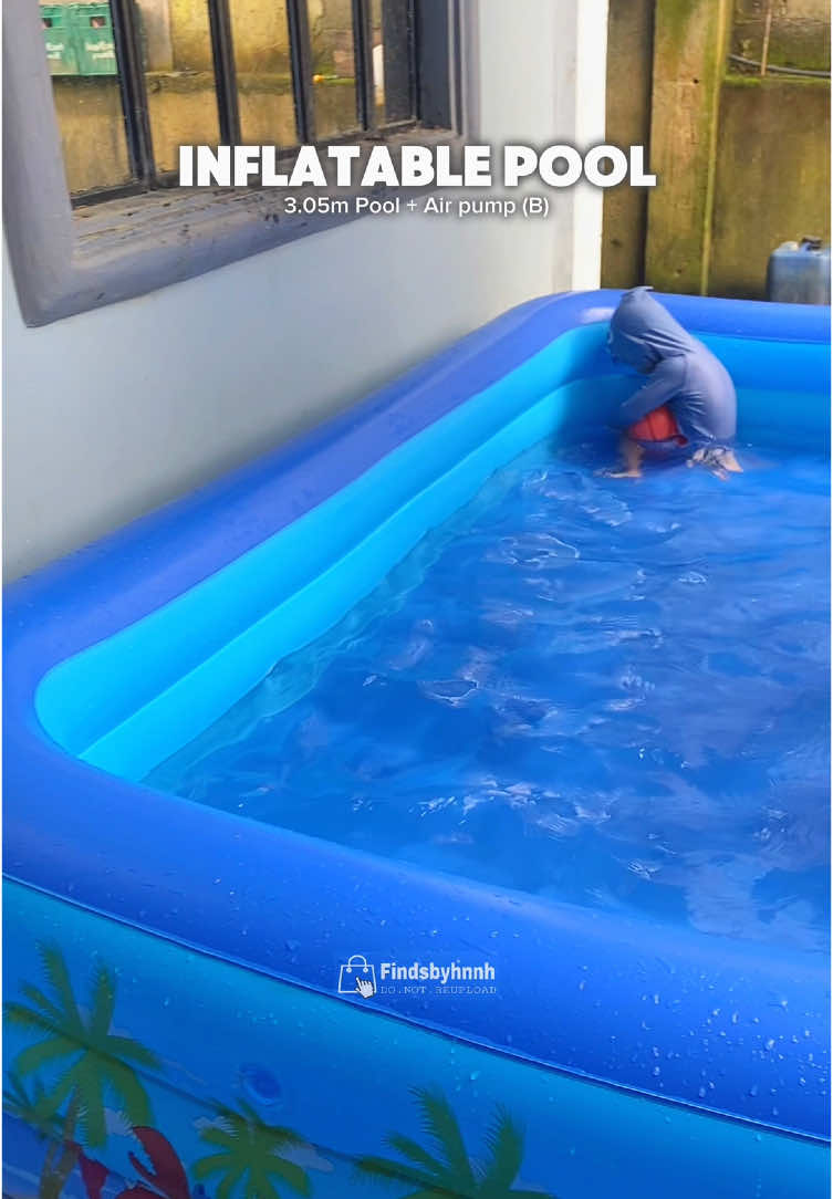 Family size 3meters for only 1k+💙 Get yours now🛒 #inflatablepool #inflatableswimmingpool #fyp 