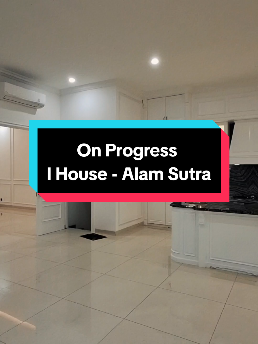 I House - Alam Sutra 🏡✨️ #projectprogress #alamsutra #modernclassic #interiordesign #gresthliving #jakarta #designclassic 