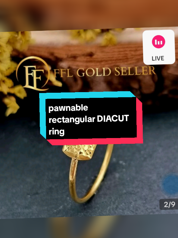 RECTANGULAR DIACUT RING #fypviral #ring #goldring #pawnable #fyppppppppppppppppppppppp #fypage 