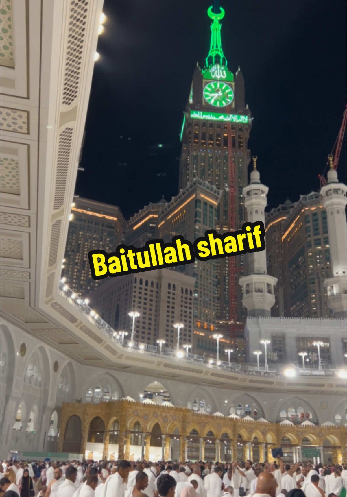 Jummah Mubarak #haramain #makkah #beautifulview #kabah #night #baitullah #makkahlive #umrah #jummah 