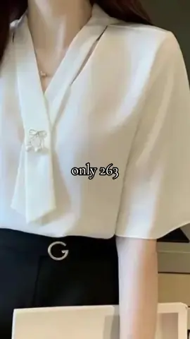 Korean style plus size womens Blouse v neck top  casual short  sleeve  #korean #plussize #vneck  #casual  #fy #trending #tiktok 