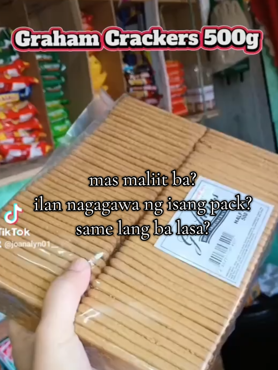 Graham Crackers 500g comment mo na kung may mga tanong ka pa. #graham #grahamcrackers #grahambar #grahambarnegosyo #SmallBusiness #tindahannihuwana 