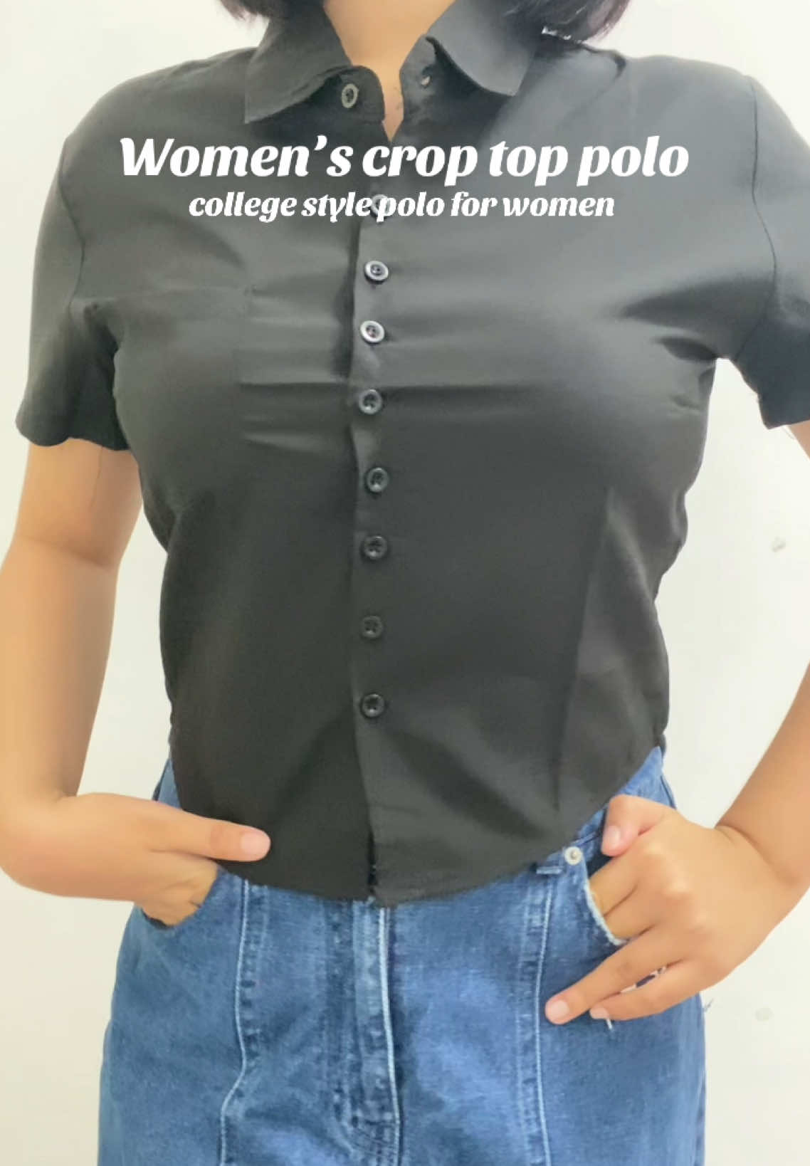 ganda ng fit🫶🏻😭 #top #poloblouse #polocorset #collegeblouse #polo #fyp #fypシ #viral #collegepolostyle 
