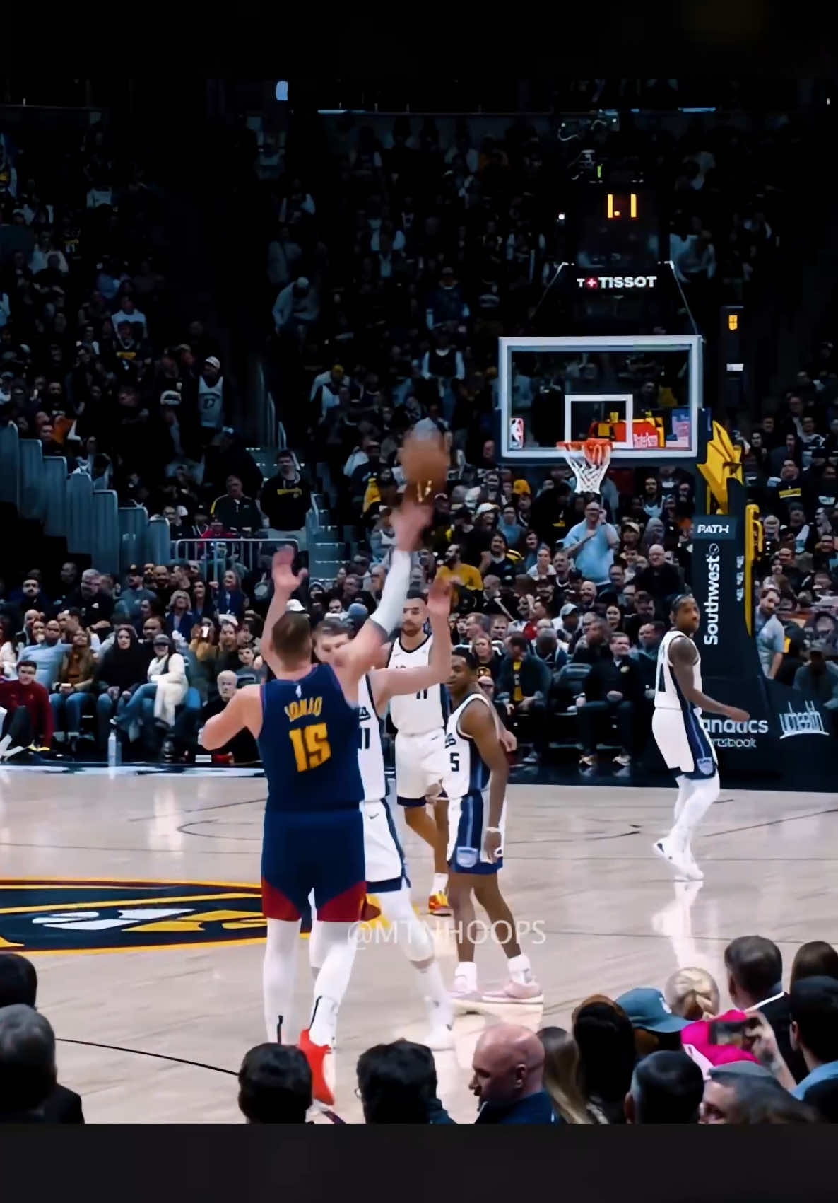 Jokic finally made one 😭🔥 #foryou #foryoupage #NBA #basketball 