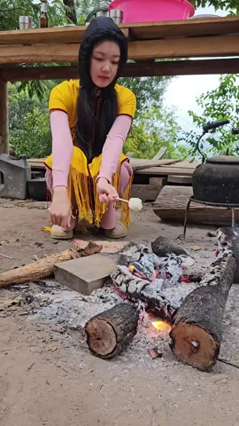 หนาวๆจี๋ข้าวค่ะ⛰️🍀. #แอร์ปอ #สาวกะเหรี่ยง  #ชนบทบ้านฉัน🌿🌿 