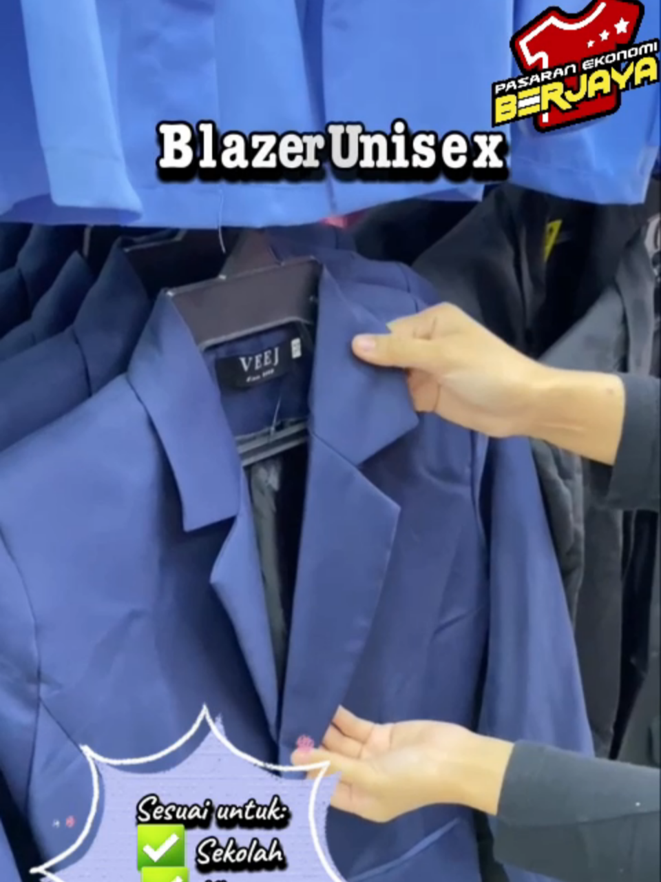 Blazer kita lawa lawa tau sesuai untuk kegunaan formal dan sekolah jugakk😎😙#ekonomi #pasaran #berjaya #kuantanpahang #blazer