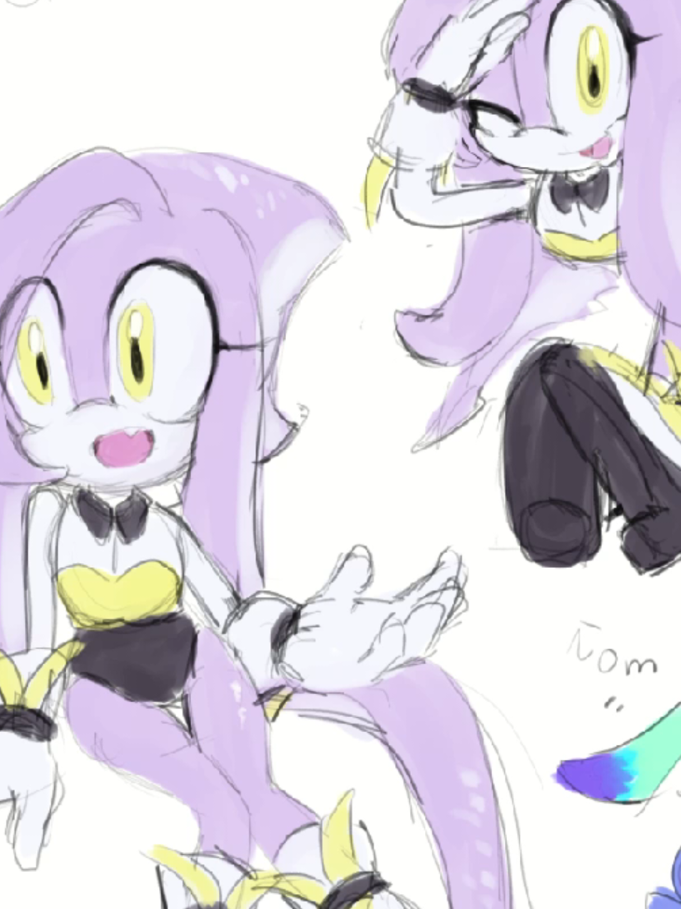 Omega the shark 🩷 #dibujodigital #sonicthehedgehog #digitalartist #fancharactersonic #omegatheshark