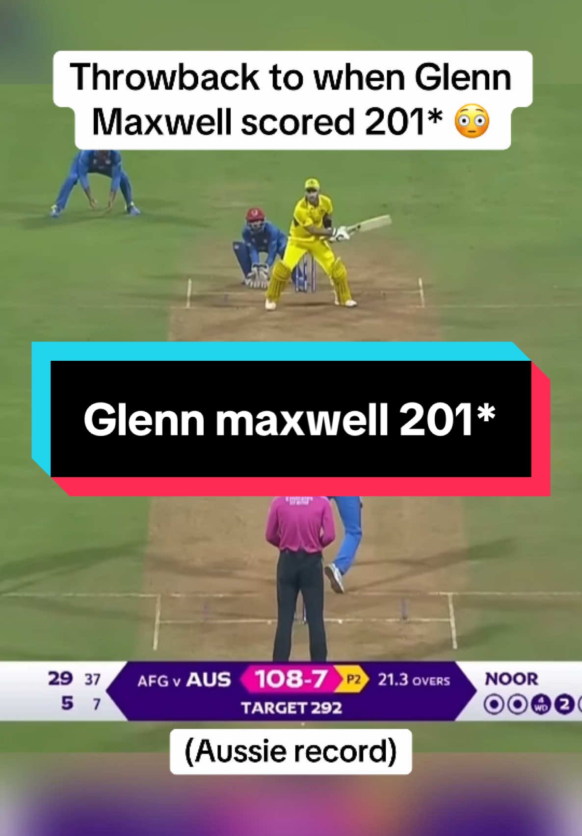 Glenn Maxwell 201* is insane #cricket #glennmaxwell #cricketaustralia #odiworldcup2023 #india #afghanistan 