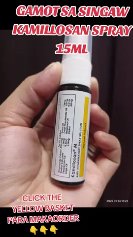 KAMILLOSAN SPRAY FOR SORE THROAT AT GAMOT SA SINGAW SA NGALANGALA KAYA CLICK THE YELLOW BASKET PARA MAKAORDER#kamillosan #KAMILLOSAN #kamillosanm #kamillosanspray #kamillosanph #sorethroat #gamotsasingaw #Gamot Sa Singaw Sa Bagang #trendingtiktok #trendingsong #trendingnow #trending #trendingvideo #viral #virall 