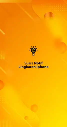 Nada dering suara notif lingkaran iphone 