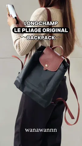 It's my fav backpack🖤✨ #longchamplepliage #backtoschool #backpack #schoolbag #workbag #longchamp #fyp 