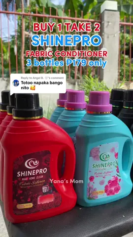 Replying to @Angel B. 🤍 true bango nito mura lang tipid mga mi 🫶 kada order ko maramihan ito kasi gamit namin personal sa mga damit namin ❤️ @ShinePro #fabricconditioner #fabcon #fabconcondiotioner #shineprofabricsoftener #fabricsoftener 