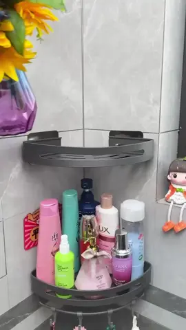 ชั้นวางของในห้องน้ำ ชั้นวางของสามเหลี่ยมในห้องน้ำ ติดผนัง ไม่ต้องเจาะ ชั้นวางของในห้องน้ำ ชั้นวางของอ่างล้างหน้า