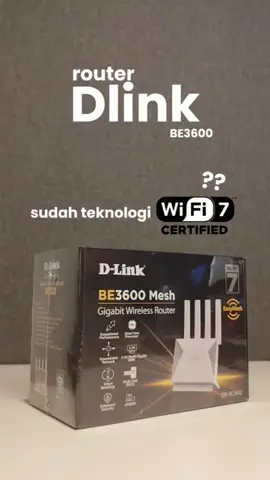 router dengan teknologi Wi-Fi 7 dari Dlink ini siap menemani streaming &gaming kamu bebas hambatan nih!  #wifi7 #dlinkrouter #dlinkbe3600 