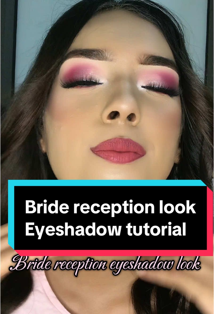 Bride reception eyeshadow tutorial ✨🎥 #bridemakeup #receptionmakeuplook #elegant #bridalmakeup #makeupartist #drishtymakeup #fyp #viral #mauritius🇲🇺 #indianlook #glamlook #beautycreator #contentcreator #eyeshadowtutorial 