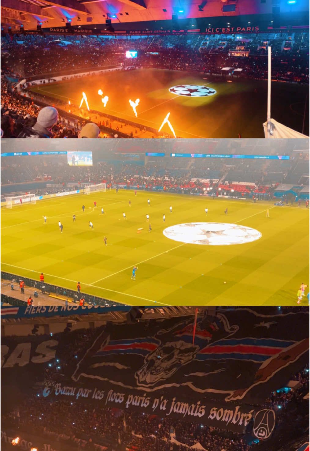 Soirée magique au parc des princes ❤️💙#fyp #psg #psgcity #championsleague #paris #football 