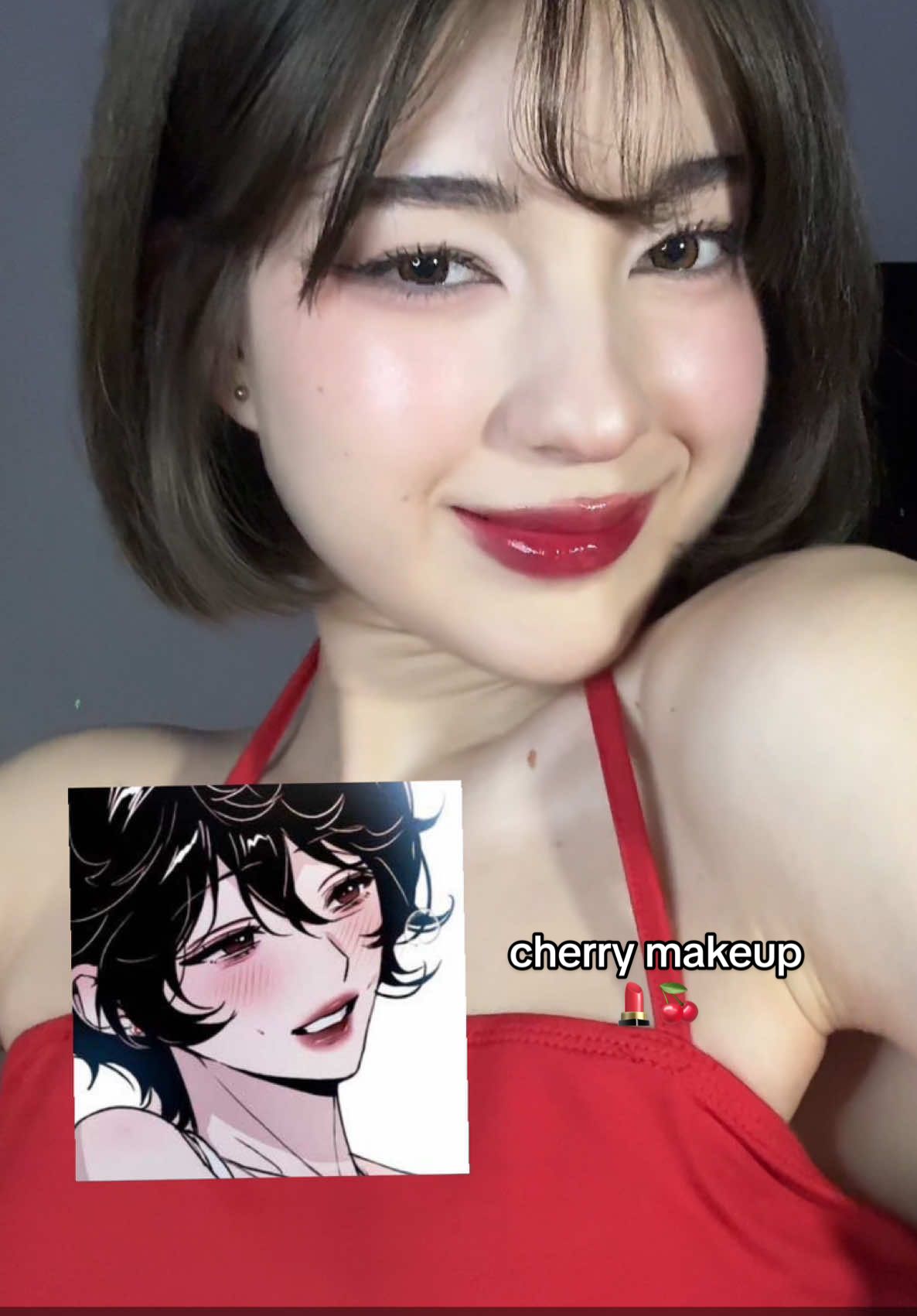 do we need a tutorial? 🍒 #fyp #viral #makeup #cherry #cherrymanhwa #webtoon #makwuptransition #TARA #kpop #yesstyleinfluencers #kbeauty 