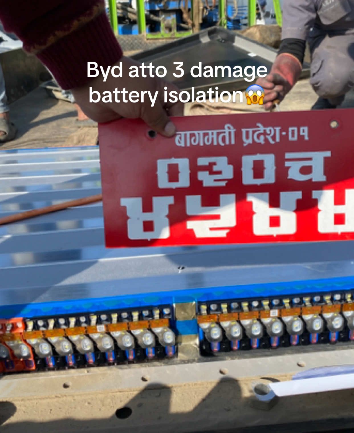 Byd damage battery isolation @ #byd service centre