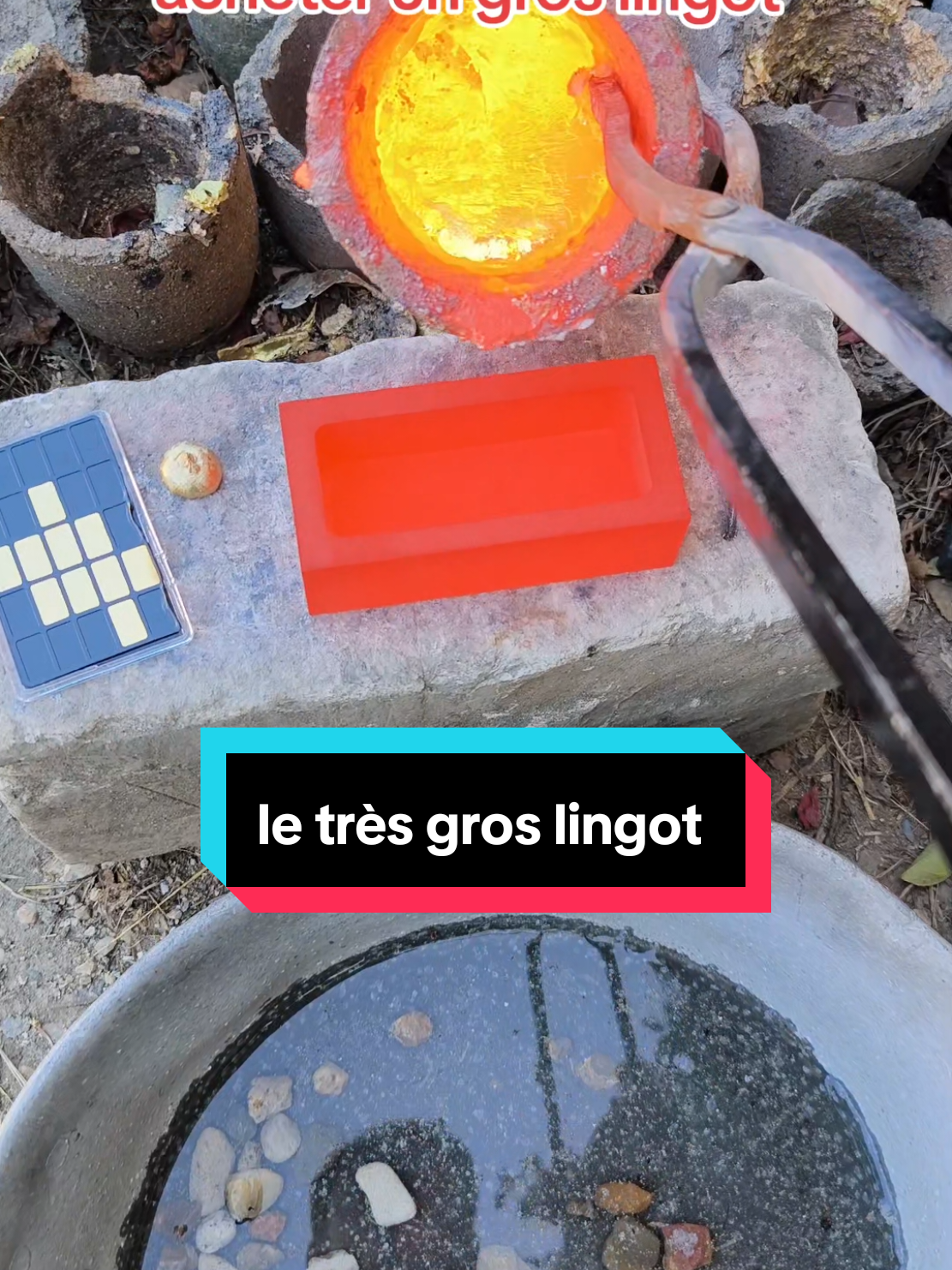 un lingot énorme pour 99,90 € avec la personnalisation inclus