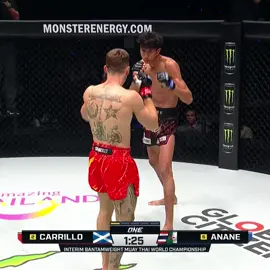 AND NEW 👑 Nabil Anane conquers Nico Carrillo in the opening frame to win the ONE Interim Bantamweight Muay Thai World Championship! #ONE170 | 🔴 LIVE NOW 💻 How To Watch 👉 Link in bio 🌎 Live TV broadcast in 190+ countries (check local listings) 🌎 Also available on ONE YouTube and ONE Facebook (geo-restrictions may apply) 🌎 Also available on Watch.ONEFC.com (geo-restrictions may apply)