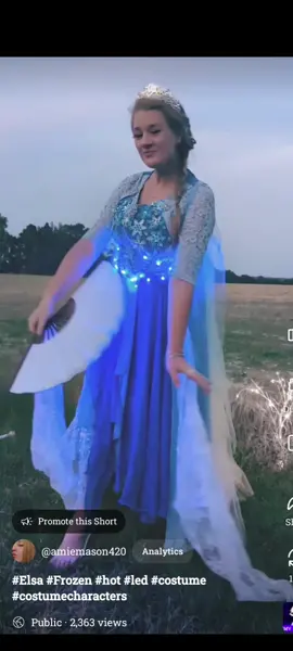 #Frozen one #costume #Elsa needs a #Frozen2 #led #ledlights #outfit #grwm to #upcycling one.